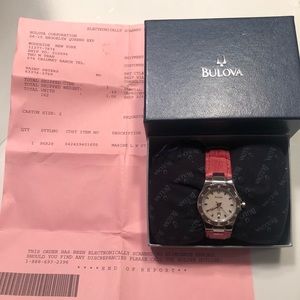 Bulova 96R28 book 63 with 12 diamonds Marine